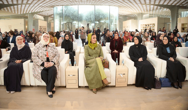 HH Sheikha Moza bint Nasser at Jadal 2026 Multidisciplinary Research Summit